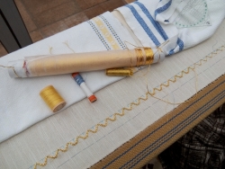 goldstickerei material klein